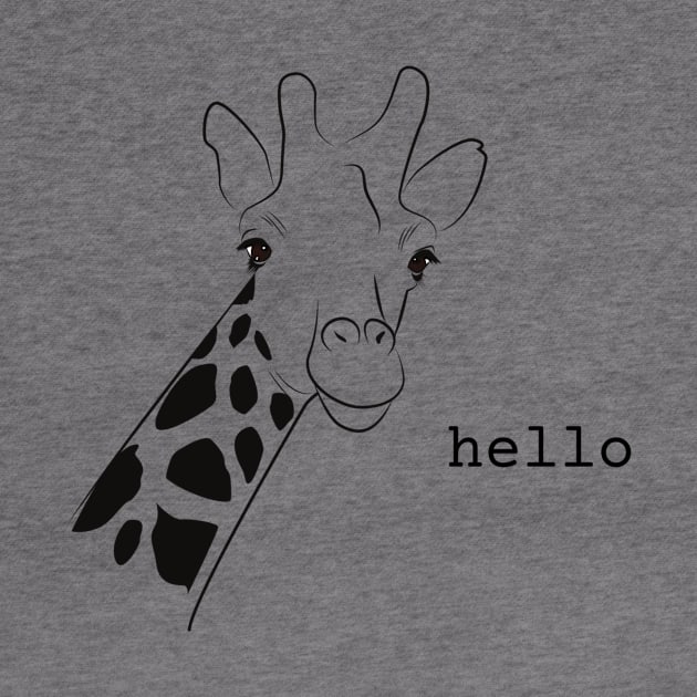 Giraffe Says Hello by IslandofdeDolls
